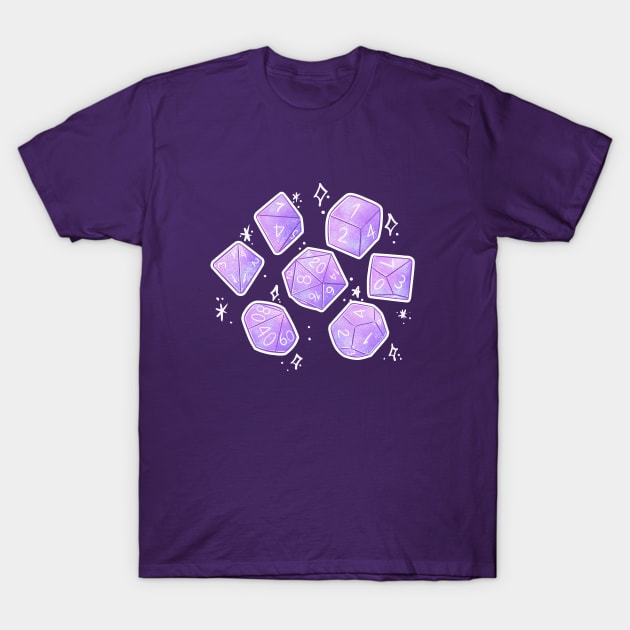 RPG Lilac Dice T-Shirt by ellenent